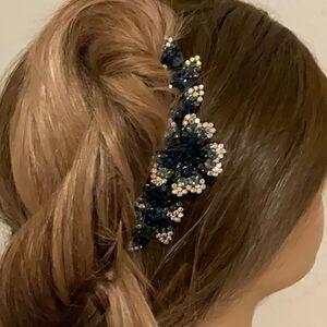 They are here! Beautiful Crystal Hair Combs